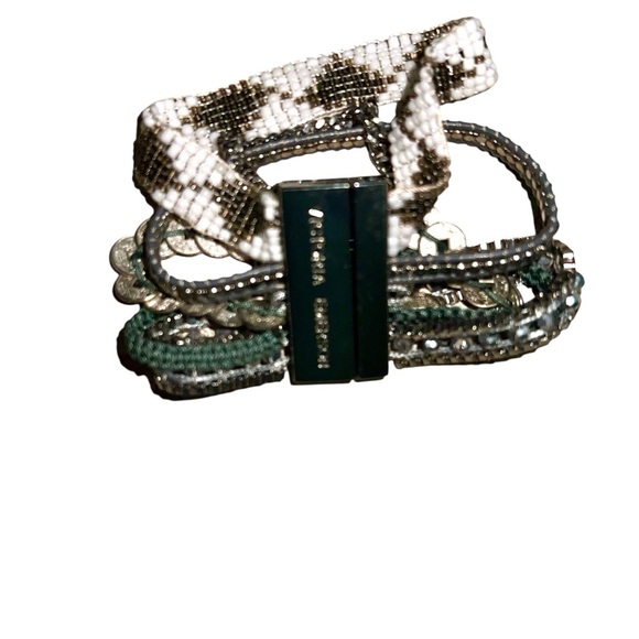 Multiple Beaded Bracelet with Silver Accents - Picture 1 of 3